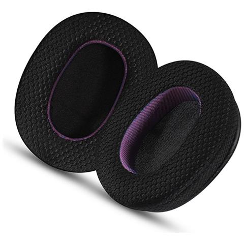 Cuscinetti Auricolari Di Ricambio In Tessuto A Rete Nero-viola Per Cuffie Sony Ult Wear - Foto 1