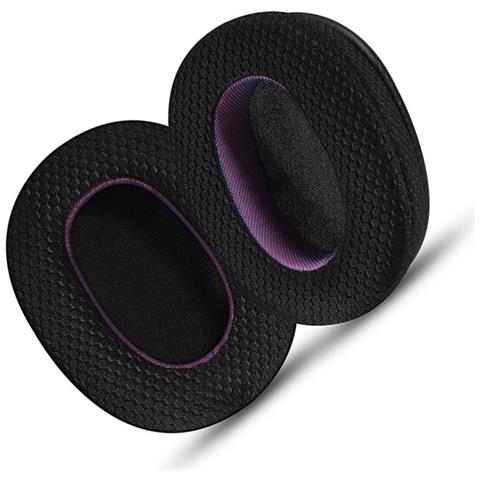 Cuscinetti Auricolari Di Ricambio In Tessuto A Rete Nero-viola Per Cuffie Sony Ult Wear - Foto 2