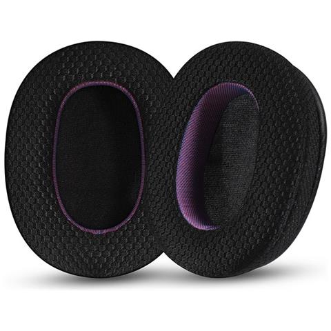 Cuscinetti Auricolari Di Ricambio In Tessuto A Rete Nero-viola Per Cuffie Sony Ult Wear - Foto 3