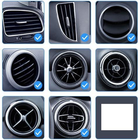 Supporto Auto Nero Compatibile Con Vari Modelli, Gancio Estensibile E Regolabile Per Bocchette D'aria - Foto 5
