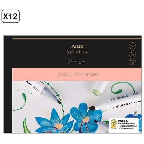 Pack 12 Uds Bloc De Marker Paper 30 Fogli A5 - Foto 1