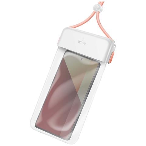 Custodia Impermeabile Per Telefono Da 4"" A 7"" Ipx8 Da Collo, Bianco - Foto 2