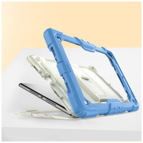 Custodia Per Ipad Air 3/pro 10.5"" Con Supporto E Tracolla Blu - Foto 2