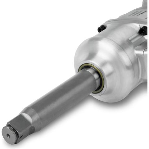 Avvitatore Pneumatico Con Attacco Da 1 Pollice E Raccordo Aria Da 1/2 Pollice, 1620 Nm, Mandrino Lungo, Meccanismo A Doppio Martello Ad Alte Prestazioni, 3500 Giri/min, 2 Impugnature, 3 Livelli Di Coppia Destrorsi E 3 Sinistrorsi - Foto 2