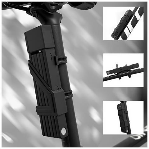 Lucchetto Pieghevole Grande: Antifurto A Chiave Per Bici, Moto E Veicoli Elettrici - Foto 5