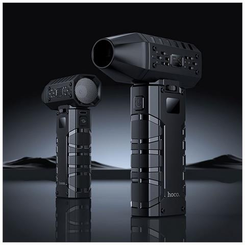 Hoco Mini Soffiatore Hx67 Compact Fan Ultra High Spedd Senza Filo Da 80000 Rpm Black - Foto 2