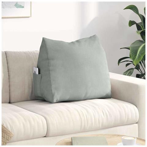 Cuscino per Schiena Grigio chiaro 60 x 20 x 50 cm - Foto 2