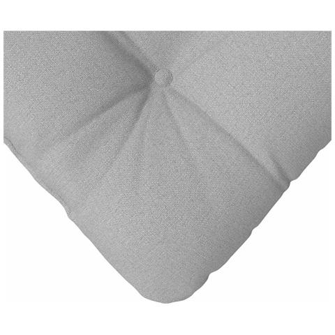 Cuscini per Seduta 4 pcs Grigio Nuvola 40 x 40 x 12 cm Tessuto - Foto 9