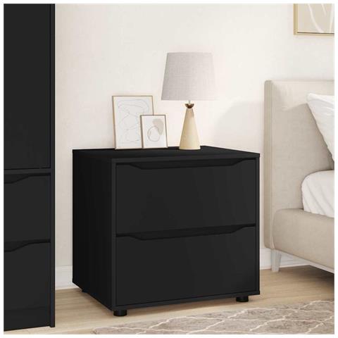 Armadio Nero 60 x 48 x 57 cm Legno multistrato - Foto 2