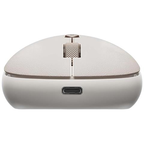 Mouse Wireless M1 Bluetooth Usb-c Onthego Ricaricabile, Beige - Foto 2