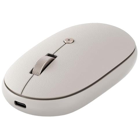 Mouse Wireless M1 Bluetooth Usb-c Onthego Ricaricabile, Beige - Foto 1