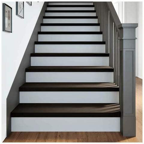 Gradini 16 pz Marrone Scuro 100x30x2 cm Legno Massello Rovere - Foto 2