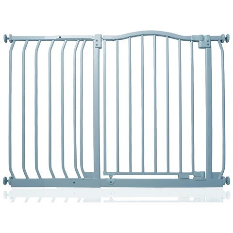 Safetots Cancelletto Di Sicurezza Con Parte Superiore Incurvata, 107cm - 116cm, Grigio Opaco - Foto 1