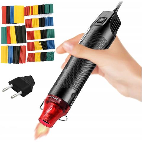 Mini Pistola Termica Hot-air 300w - Set Rurche Termorestringenti 328 Pezzi | Compatta E Versatile | Temperatura Max 170°c - Foto 1