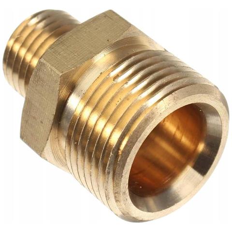 Adattatore Ottone Filettato M22x1,5 - 1/4"" | Compatibile Con Idropulitrici Kärcher Hd Hds, Nilfisk, Kranzle | Materiale Resistente - Foto 2