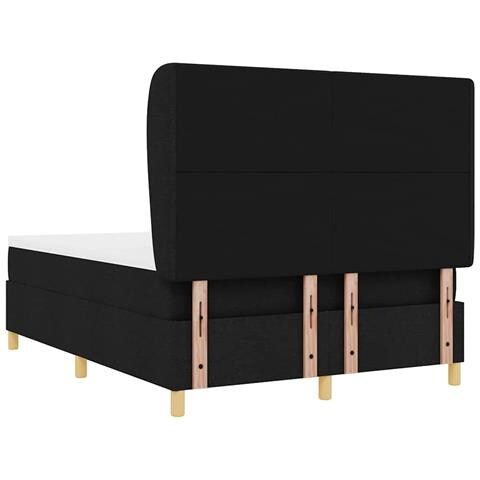 Letto con molle e materasso Grigio Scuro 90x190 cm Tessuto Nero - Foto 9