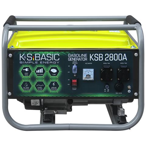 Generatore a benzina ""K&S BASIC"" KSB 2800A Tensione, V 230 Potenza massima, kW 2.8 - Foto 4