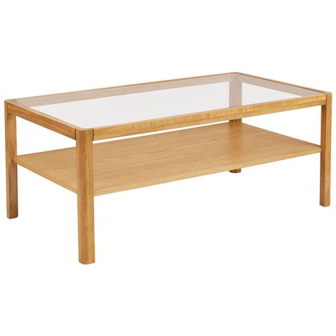 Tavolino Lourmarin-marrone-legno-110x60x45 Cm - Foto 1