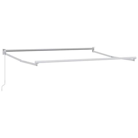 Telaio per tende da sole retrattile manuale Bianco 3,5 x 2 m - Foto 1