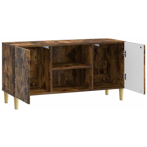 Mobile TV 102 x 34,5 x 50 cm Rovere Fumo Legno ingegnerizzato - Foto 2