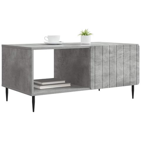 Tavolino da salotto Grigio Cemento 90 x 50 x 40 cm - Foto 2