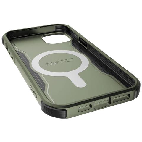 Raptic X-doria Fort Case Per Iphone 14 Plus Con Copertura Rigida Magsafe, Verde - Foto 2