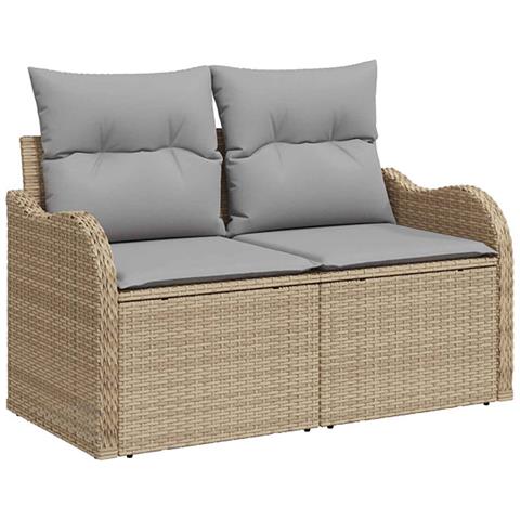 Set di divani 5 pz Beige e Grigio Chiaro - Foto 9