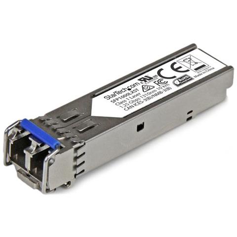 Modulo Ricetrasmettitore SFP in Fibra Gigabit Conforme MSA - 1000Base-LX - SM LC - 10 km - SFP Monomodale - Foto 1