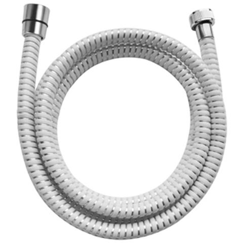 Flessibile Doccia In Plastica Rinforzata Cm 150 Bianco-cromo - Foto 1