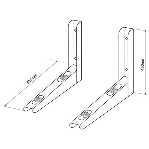 Staffa Supporto Per L'aria Condizionata Maclean Mc - 624 - Foto 2