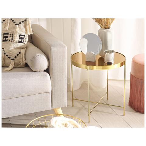 Tavolino Lucea Specchiato Oro - Foto 8