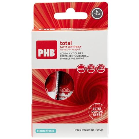 Totale Dentifricio Phb Confezione Di Ricarica Adulti 3x15ml - Foto 1