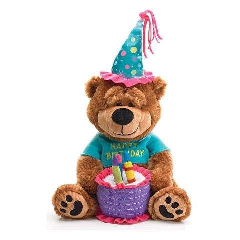 Orsacchiotto Personalizzato 35 Cm Con Torta Di Compleanno, Peluche Morbido, Per Donna, Bambino, San Valentino E Anniversario, Regalo Affettuoso