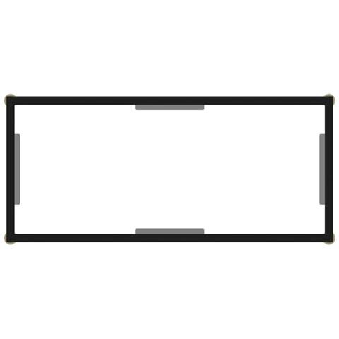 Tavolo Consolle Trasparente 80x35x75 cm in Vetro Temperato - Foto 2