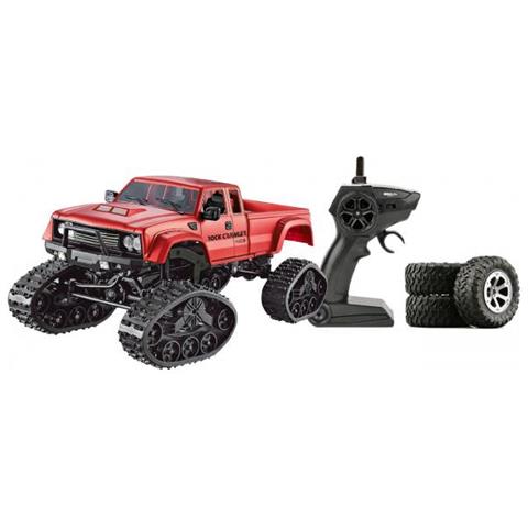 Pickup Truck Mit Rdern & Ketten 4wd 1:16 Rot (22393) - Foto 2