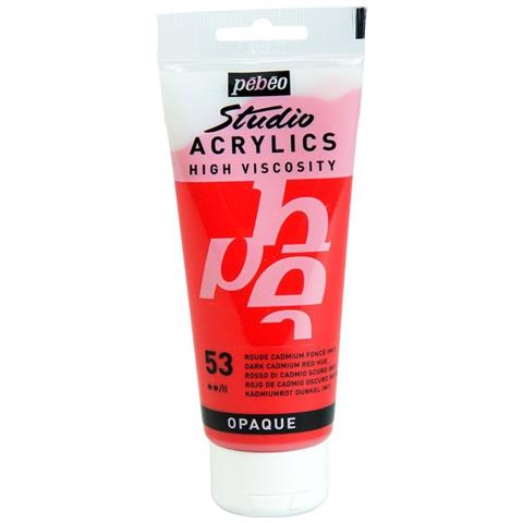 Pittura Acrilica Opaca - Rosso Scuro - 100 Ml - Foto 1