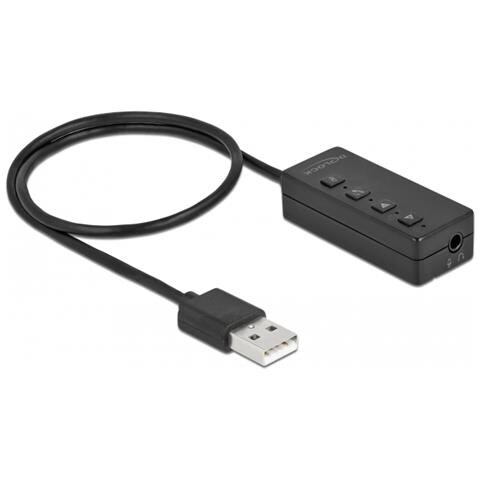Adattatore USB per cuffie e microfono con 2 jack stereo da 3,5 mm per Windows e Mac OS - Foto 1
