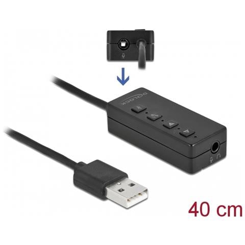 Adattatore USB per cuffie e microfono con 2 jack stereo da 3,5 mm per Windows e Mac OS - Foto 4