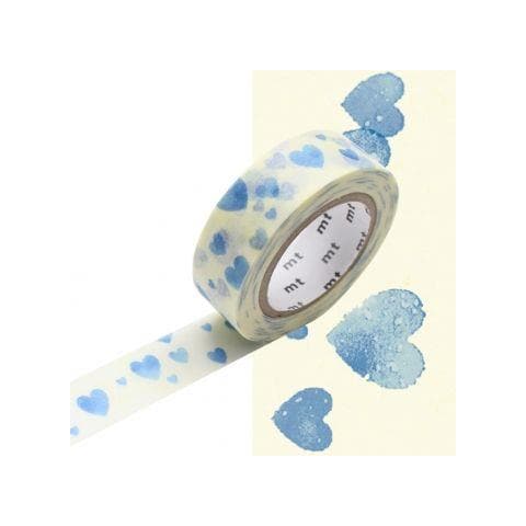 Nastro Adesivo Decorativo - Nuvola Di Cuori Blu - 1,5 Cm X 7 M - Foto 1