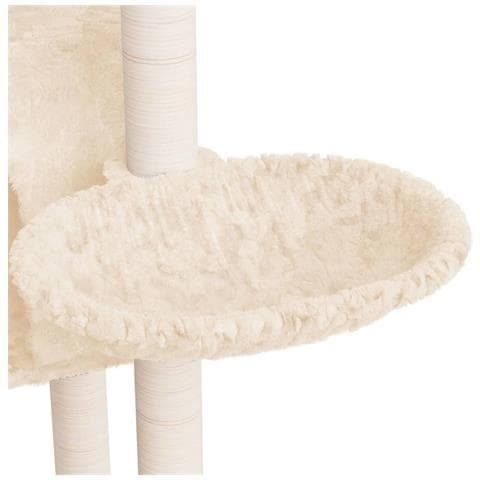 Albero Per Gatti Con Tiragraffi In Sisal Crema 108,5 Cm - Foto 6