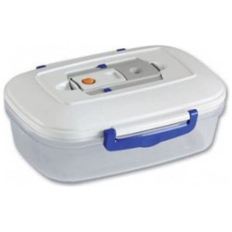 ACO1093 recipiente per cibo Rettangolare Scatola 1 L Trasparente, Bianco 1 pz - Foto 1