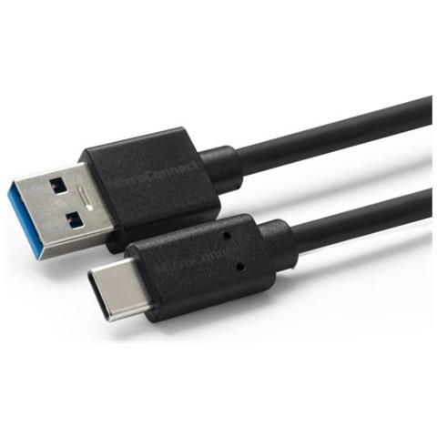 Cavo Usb 3.2 Tipo C A Usb 3.2 Type A, 10gbit/s, 1 Mt , Nero - Foto 1