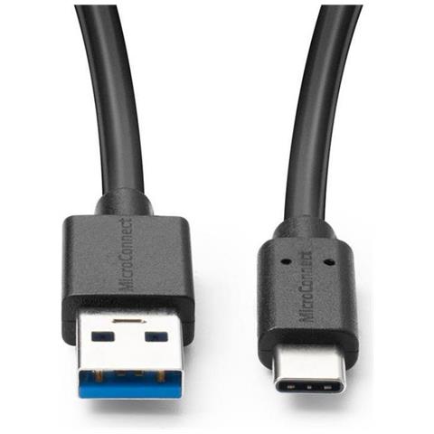 Cavo Usb 3.2 Tipo C A Usb 3.2 Type A, 10gbit/s, 1 Mt , Nero - Foto 2