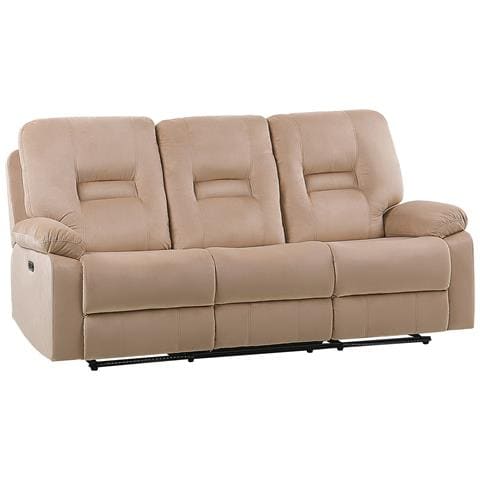3 Posti Bergen Velluto Beige Sabbia Con Porta Usb - Foto 5