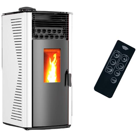 Stufa A Pellet Ermetica Anita 12 Kw Bianco - Foto 1