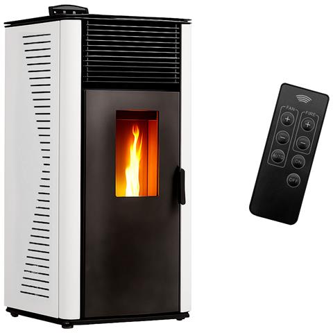 Stufa A Pellet Ermetica Anita 12 Kw Bianco - Foto 4