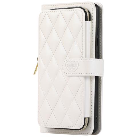 Custodia A Portafoglio Con Cerniera Per Telefono Con Scomparti Per Carte Di Credito Samsung Galaxy S21 Ultra - Foto 2