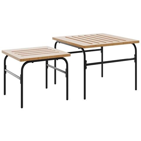 Set Mobili Da Balcone 5 Pz Con Cuscini Nero In Acciaio - Foto 10