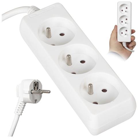 Cavo Di Prolunga 1,5mb 3gn+0 3x1,0mm 10a Ip20 (lb0080-1,5) Va0304-1,5 - Foto 1