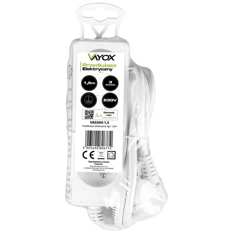 Cavo Di Prolunga 1,5mb 3gn+0 3x1,0mm 10a Ip20 (lb0080-1,5) Va0304-1,5 - Foto 2